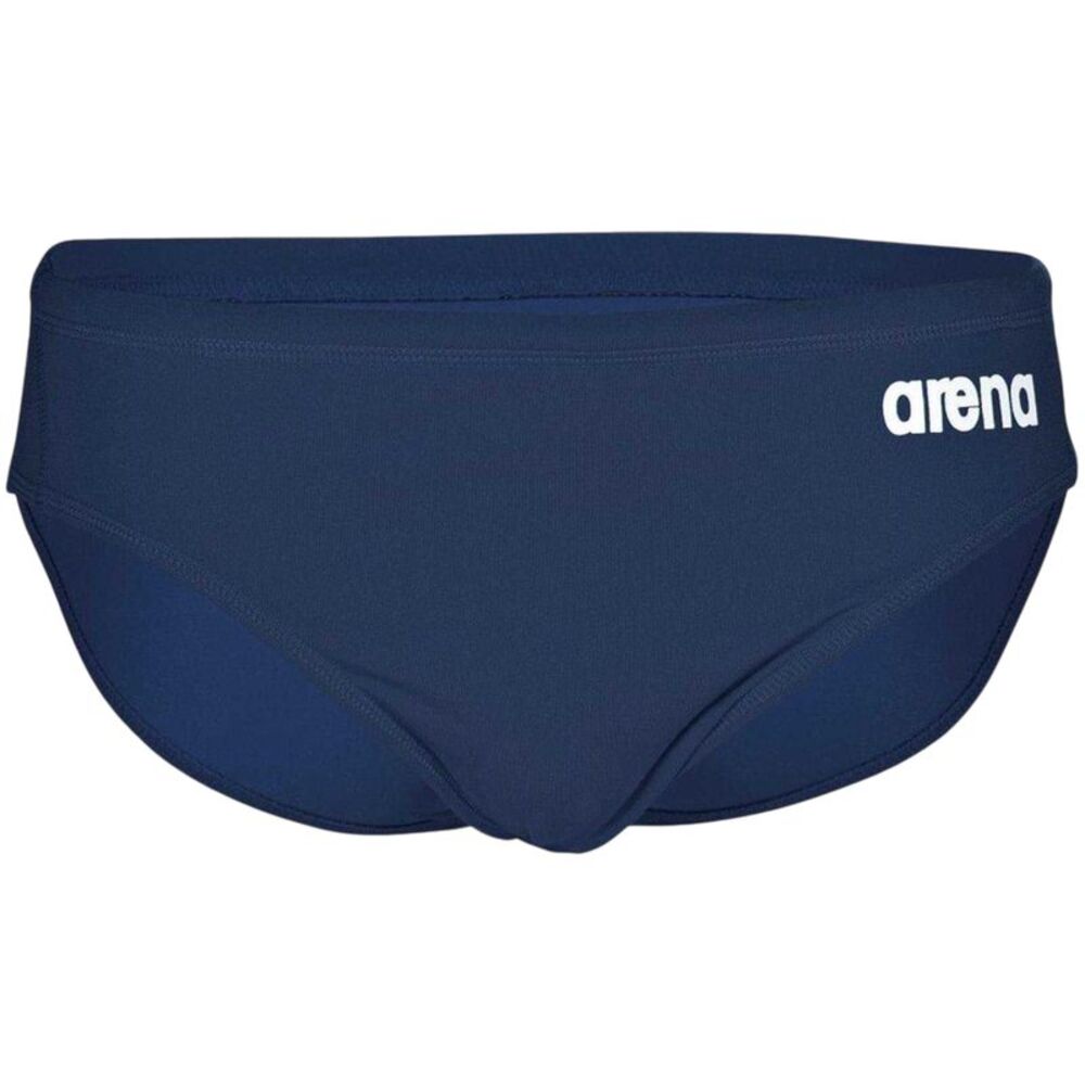 Arena Mens Team Logo Swim Briefs / Navy/White